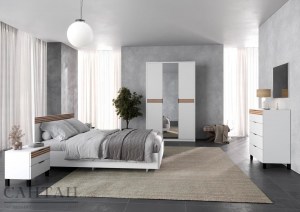 Модульная спальня Нао (Сантан) Белый